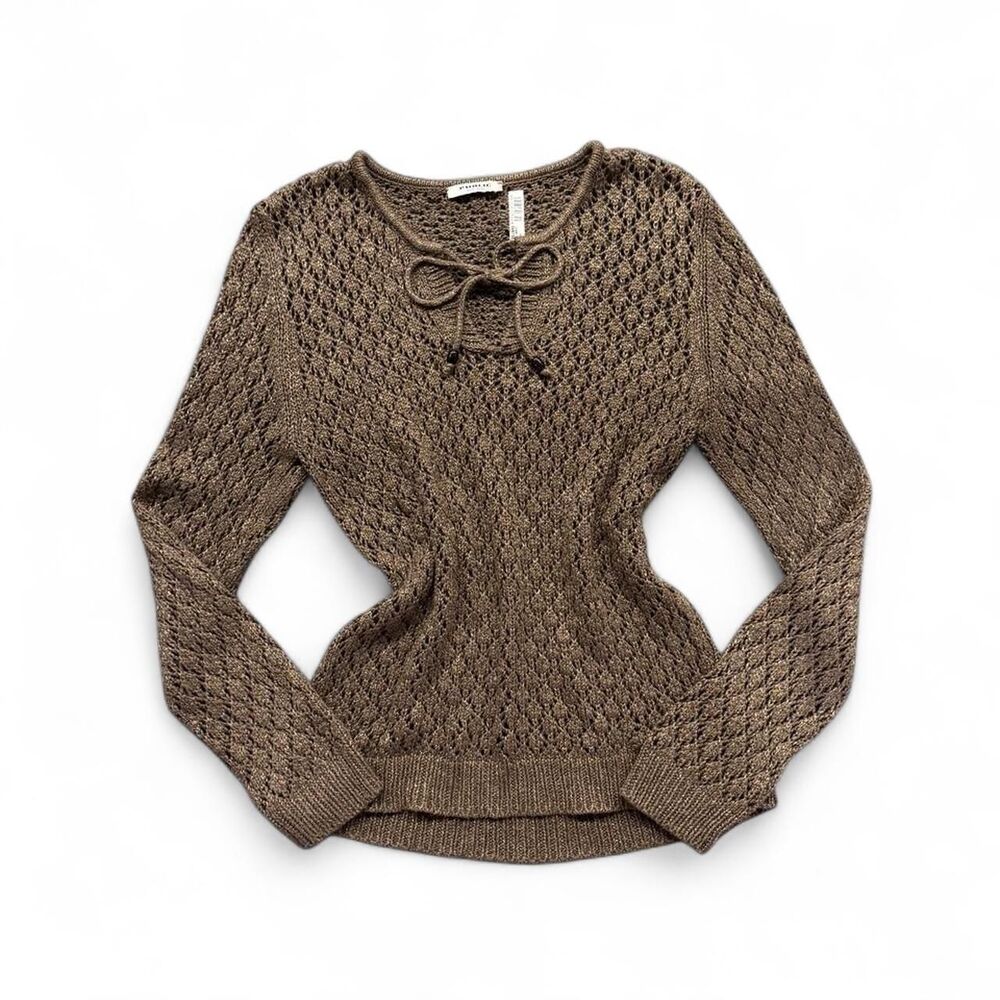 Public Easy Wear Women's Brown Loose Knit Sweater